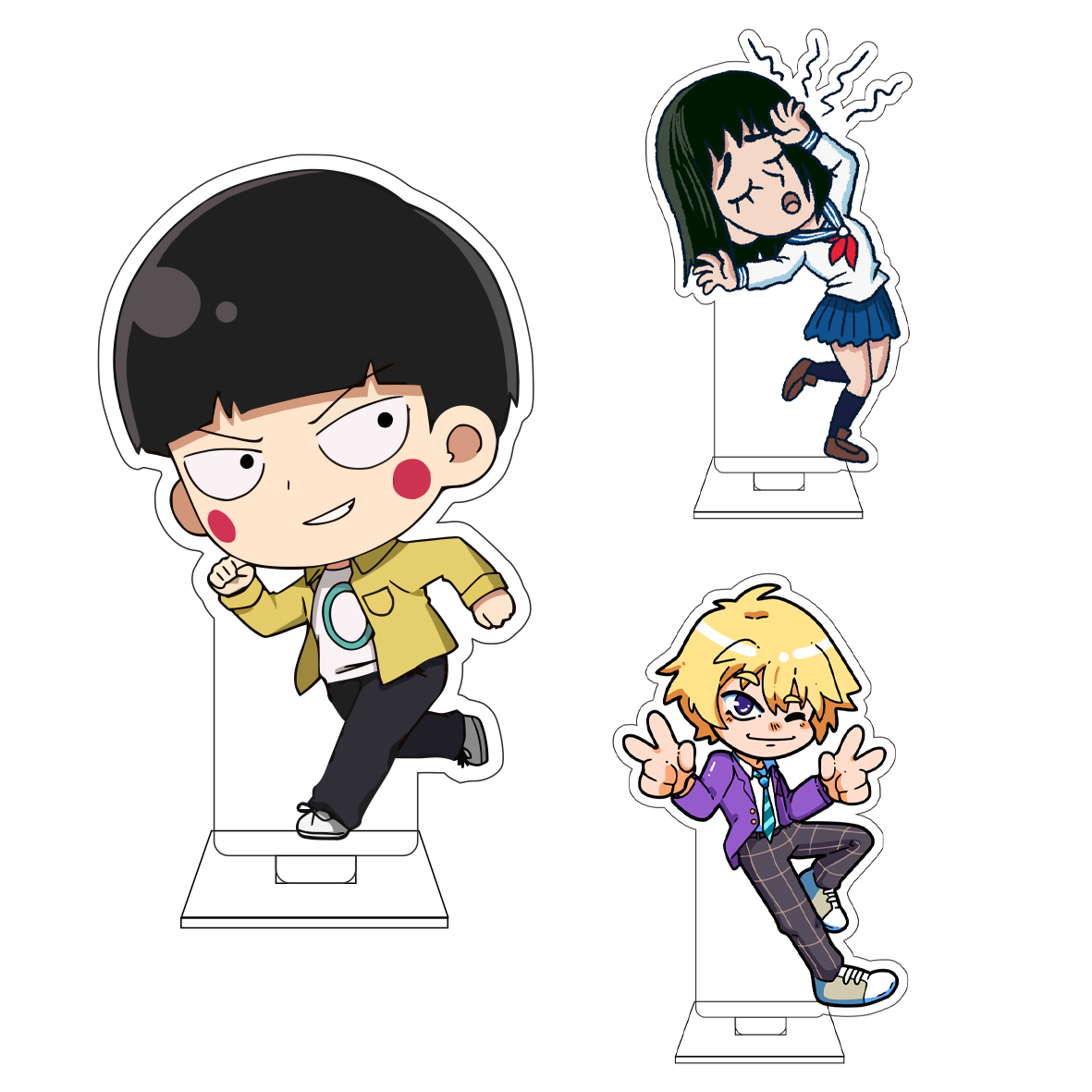 Anime Cosplay Sus - ฟิกเกอร์อะคริลิกน่ารัก 10 ซม. อนิเมะ โมบิ ไซโกะ