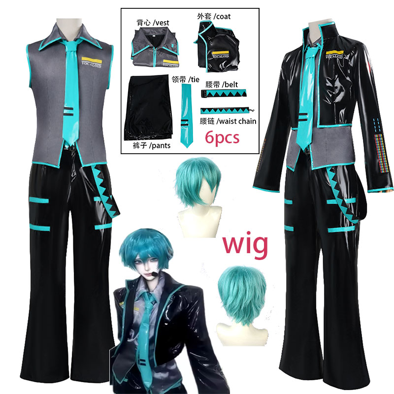 Anime Cosplay Male - ชุดคอสเพลย์ผู้ชาย WHH Anime MMiLku เสื้อโค้ทหนัง PU
