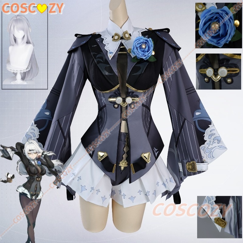 Anime Cosplay Dress For Women - ชุดคอสเพลย์ Zenless Zone Zero Yixuan พร้อมวิกผม