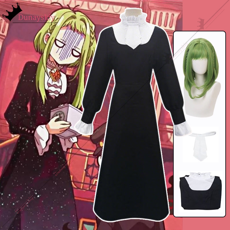 Anime Cosplay Nun - ชุดคอสเพลย์นานามิเนะ ซากุระ ชุดอนิเมะฮานาโกะคุง ชุดนักบวชหญิงเซ็กซี่ ชุดแสดง ชุดฮาโลวีนสำหรับผู้หญิง