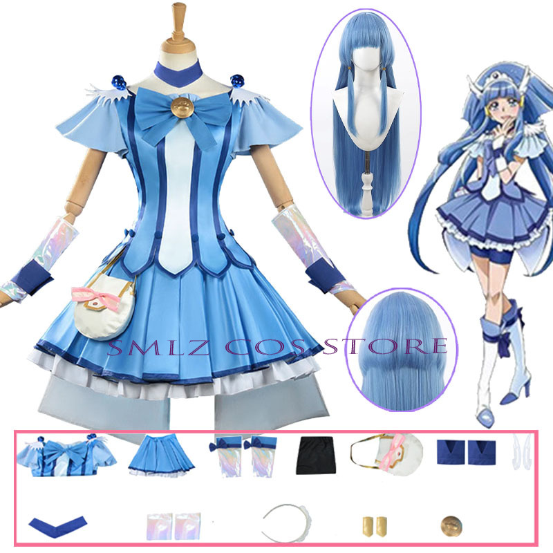 Anime Cosplay Dress For Women - ชุดคอสเพลย์ Cure Beauty อนิเมะ Smile Glitter