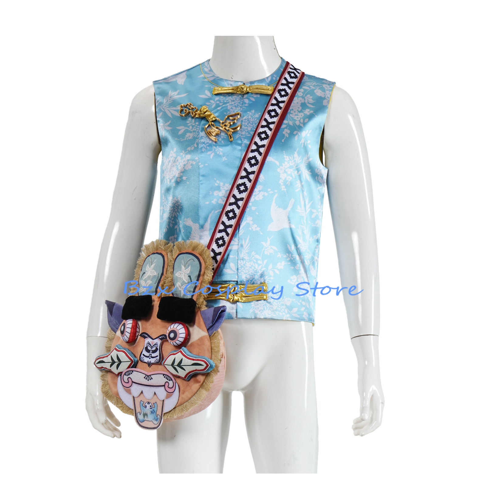 Anime Cosplay In Chinese - เสื้อกั๊กสไตล์หมวกมัสค์ ซอน เอ็กซ์ ลายหัวเสือ แบบเดียวกับชุดคอสเพลย์จีนเดอะเจอร์นีย์ เอ็กซ์