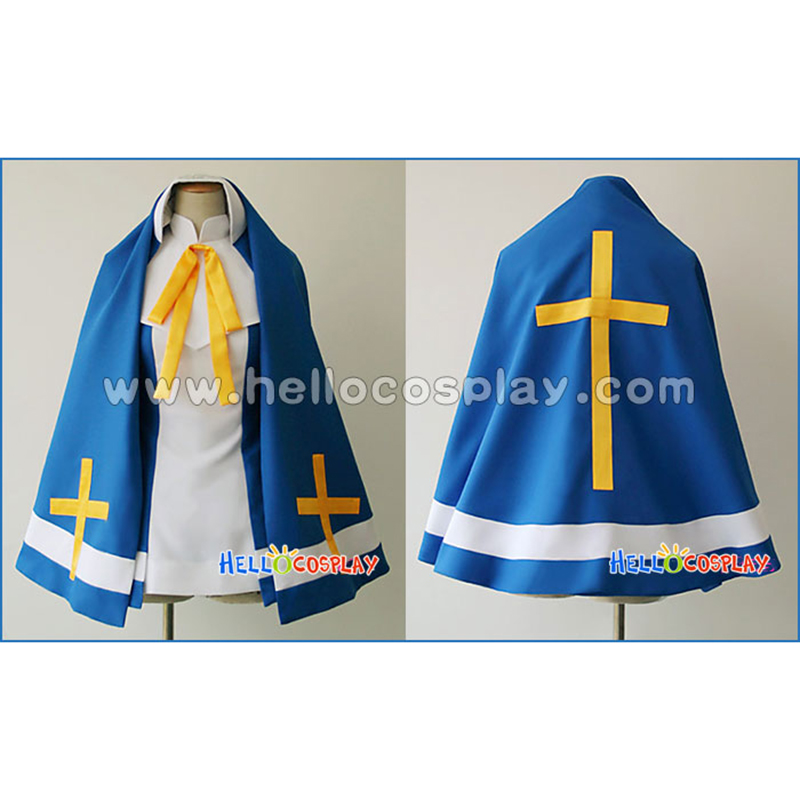 Anime Cosplay Nun - ชุดคอสเพลย์บริดเจ็ทจากเกม Guilty Gear สไตล์แม่ชี ชุดเดรส H008