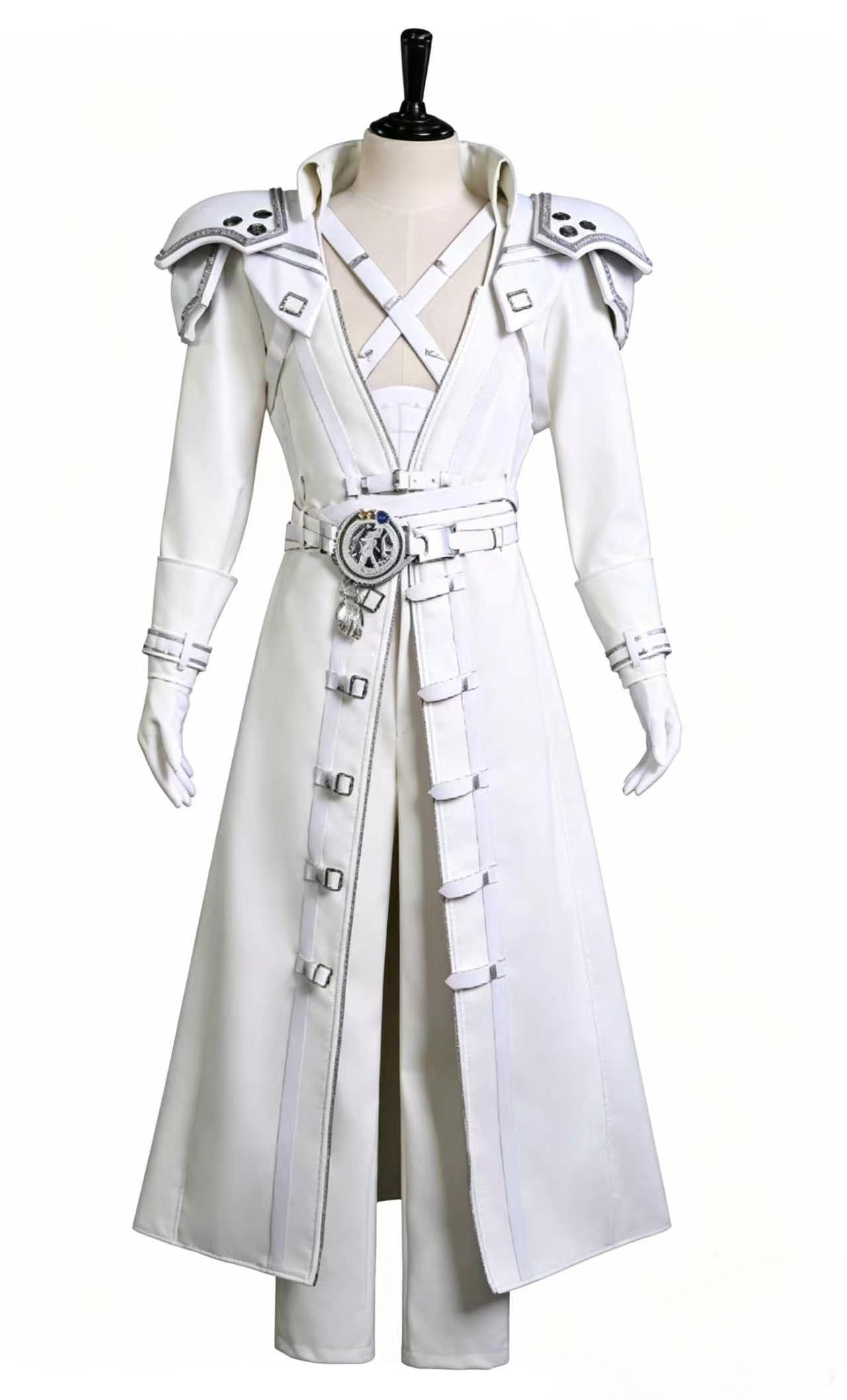 Anime Cosplay Male - เซฟริออธ เพียว แองเจิล แฟนตาซี ไวท์ พอลดรอนส์