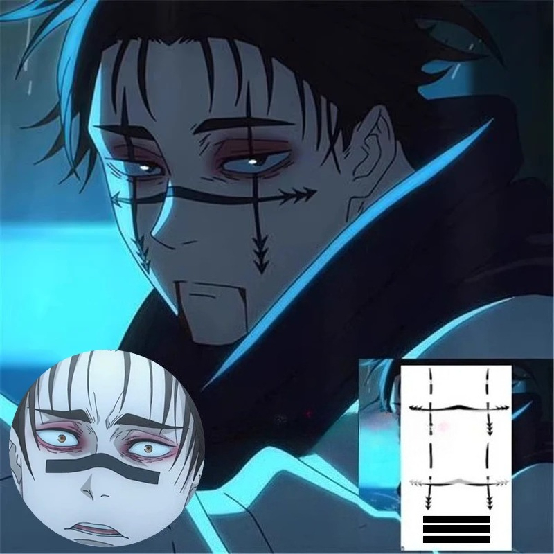 Anime Cosplay Jujutsu - สติกเกอร์แทททูโชโซะ อนิเมะ จูจุตสึ ไคเซ็น ซีซั่น 2