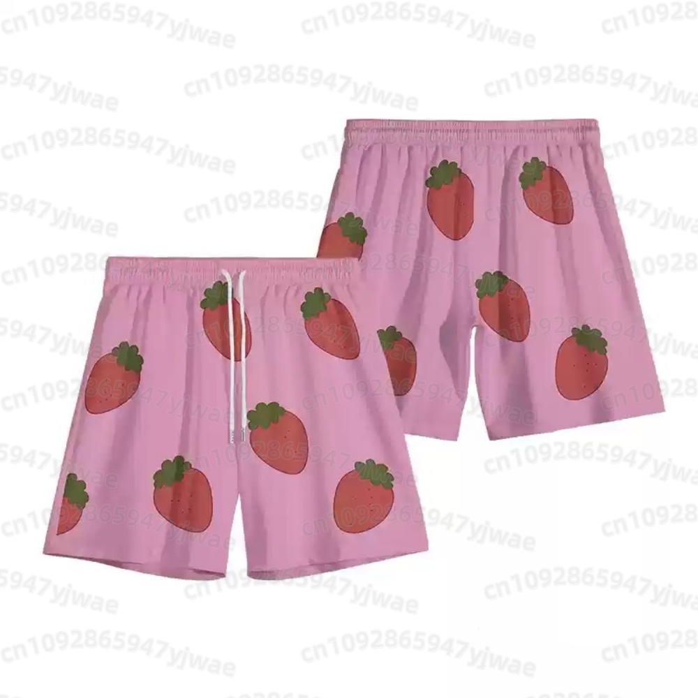 กางเกงขาสั้นสีชมพูลายสตรอว์เบอ - Anime Cosplay Costumes บทวิจารณ์และราคา