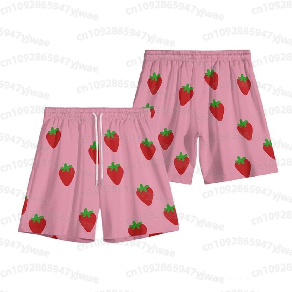 กางเกงขาสั้นสีชมพูลายสตรอว์เบอ - Anime Cosplay Costumes บทวิจารณ์และราคา