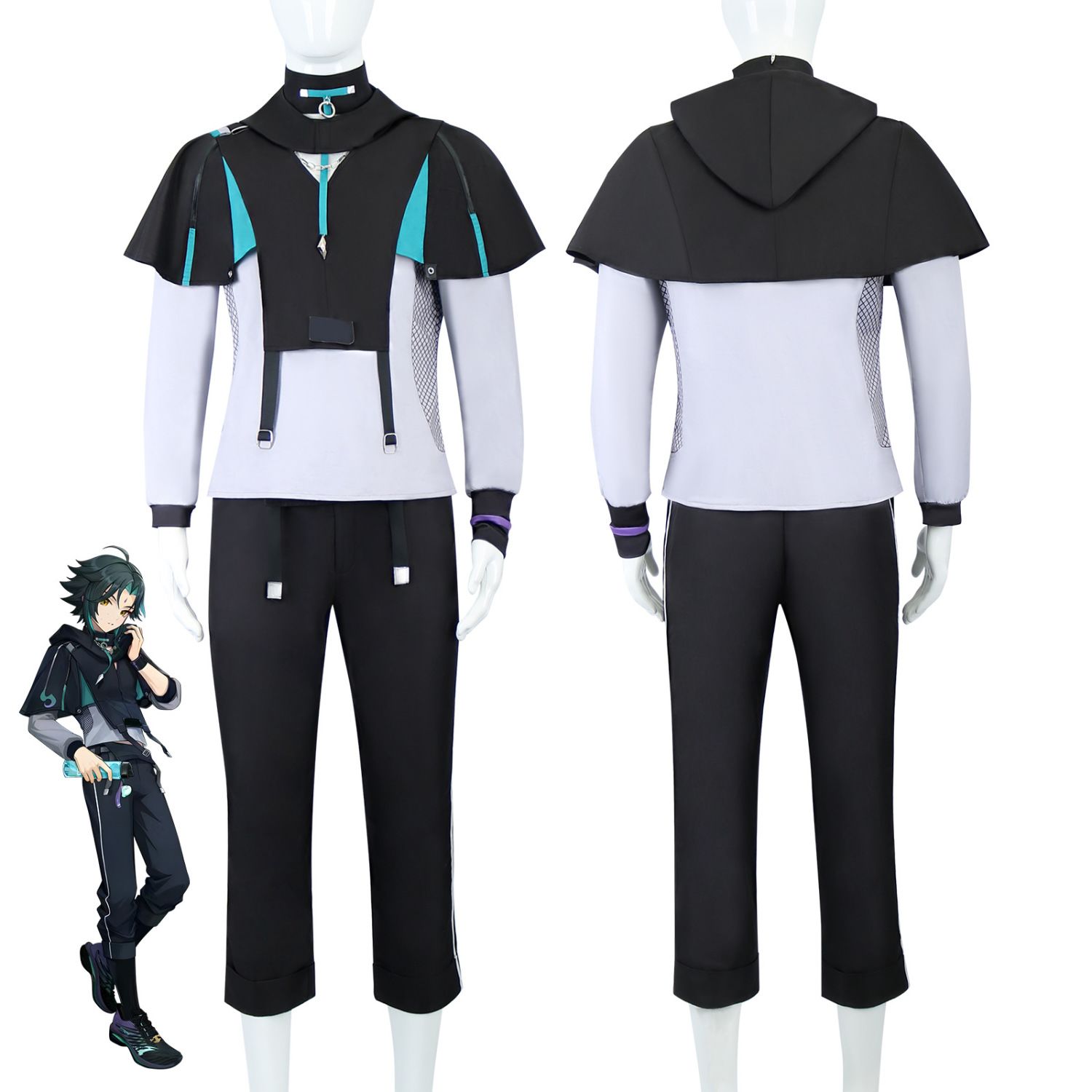 ฮาโลวีน XIAO เครื่องแต่งกายเกม - Anime Cosplay Male บทวิจารณ์และราคา