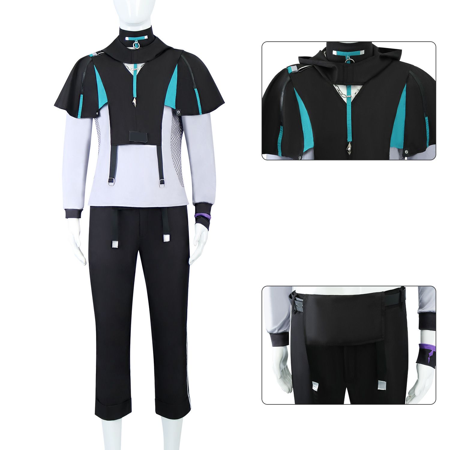 ฮาโลวีน XIAO เครื่องแต่งกายเกม - Anime Cosplay Male บทวิจารณ์และราคา