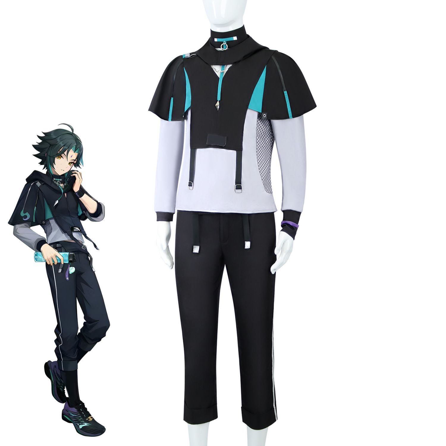 ฮาโลวีน XIAO เครื่องแต่งกายเกม - Anime Cosplay Male บทวิจารณ์และราคา