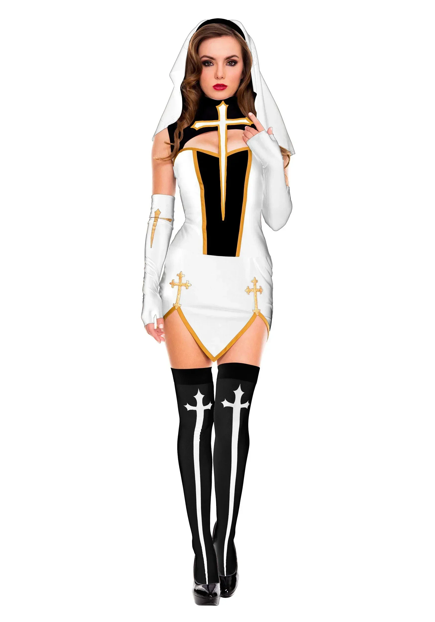 ชุดคอสเพลย์แม่ชีเซ็กซี่ ปี 202 - Anime Cosplay Nun บทวิจารณ์และราคา