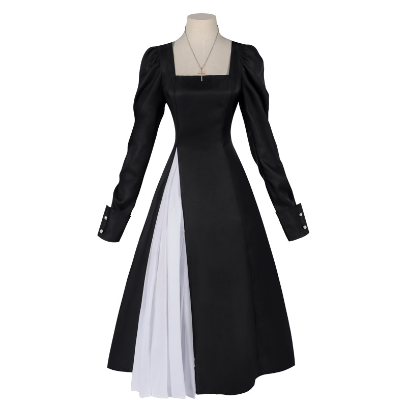 ชุดเดรสจีบสไตล์ยุโรปและอเมริกา - Anime Cosplay Nun บทวิจารณ์และราคา