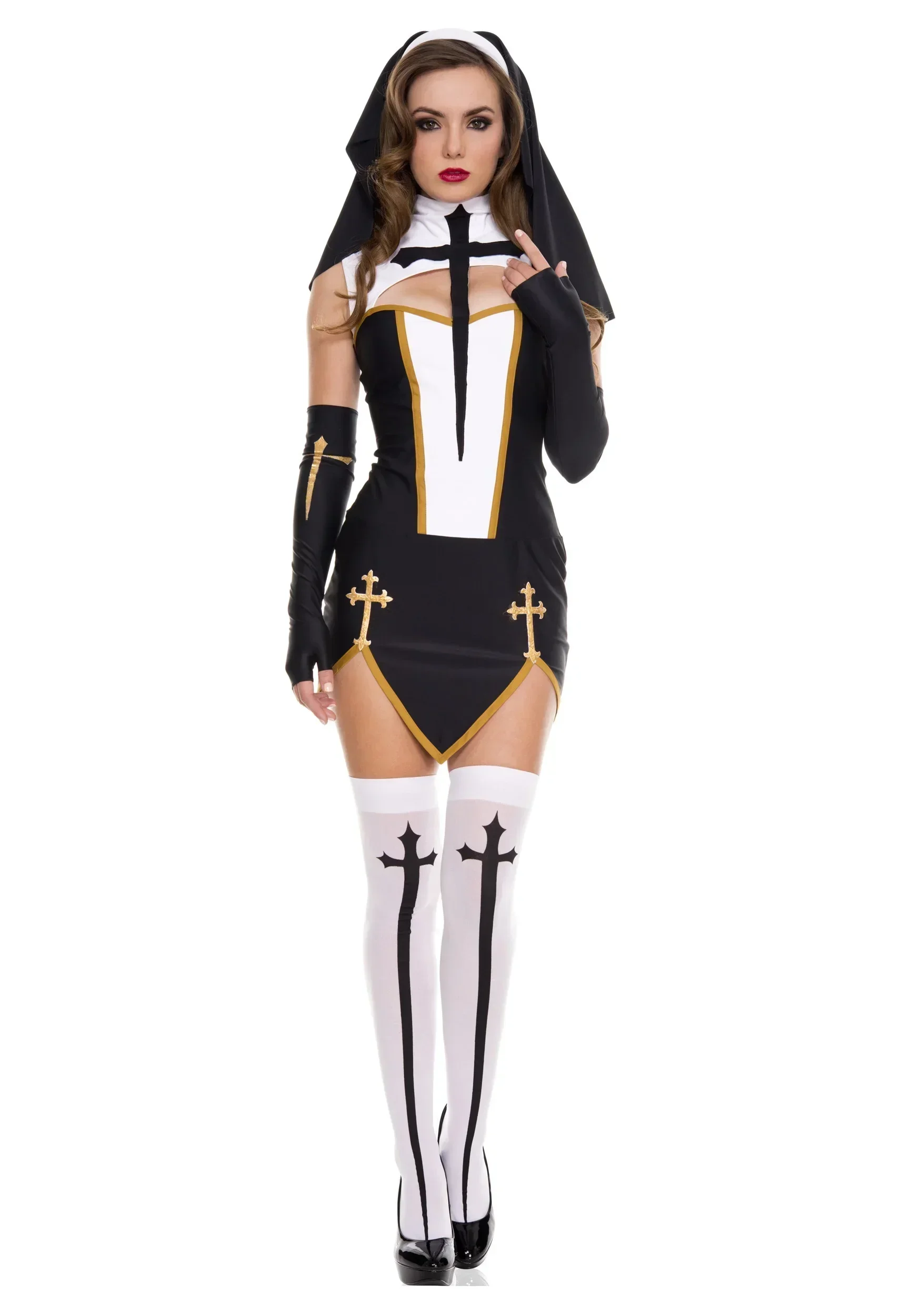 ชุดคอสเพลย์แม่ชีสุดเซ็กซี่สำหร - Anime Cosplay Nun บทวิจารณ์และราคา