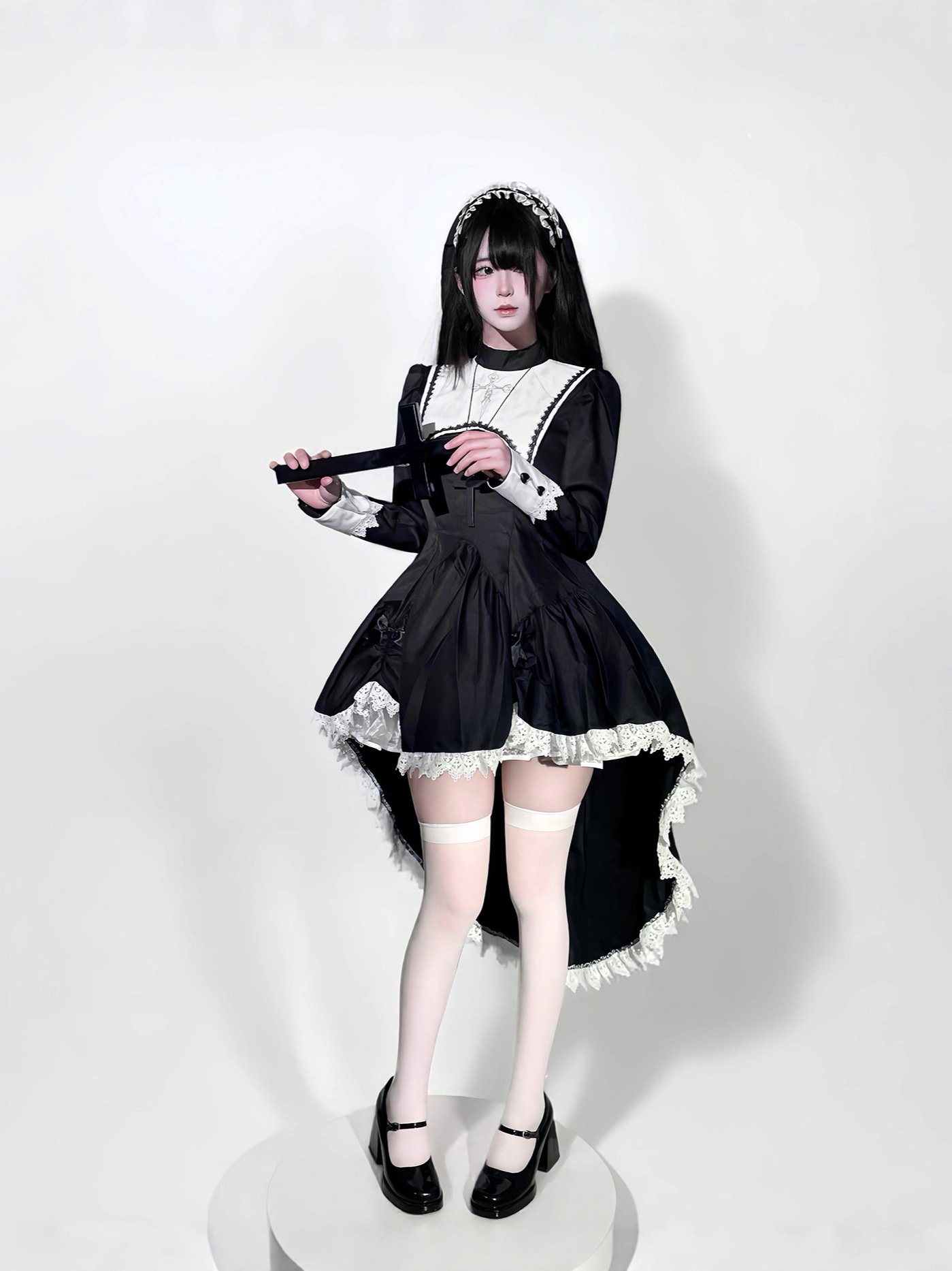 ชุดคอสเพลย์แม่ชีสไตล์โกธิค ปัก - Anime Cosplay Nun บทวิจารณ์และราคา