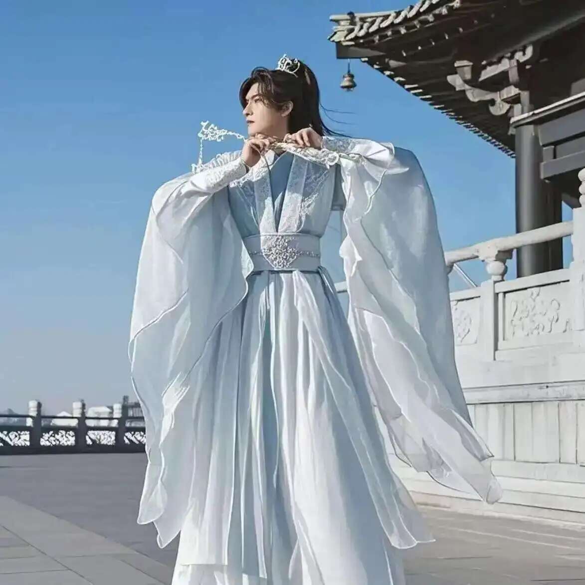 ขนาดใหญ่ขนาด 3XL Hanfu ผู้ชายจ - Anime Cosplay In Chinese บทวิจารณ์และราคา