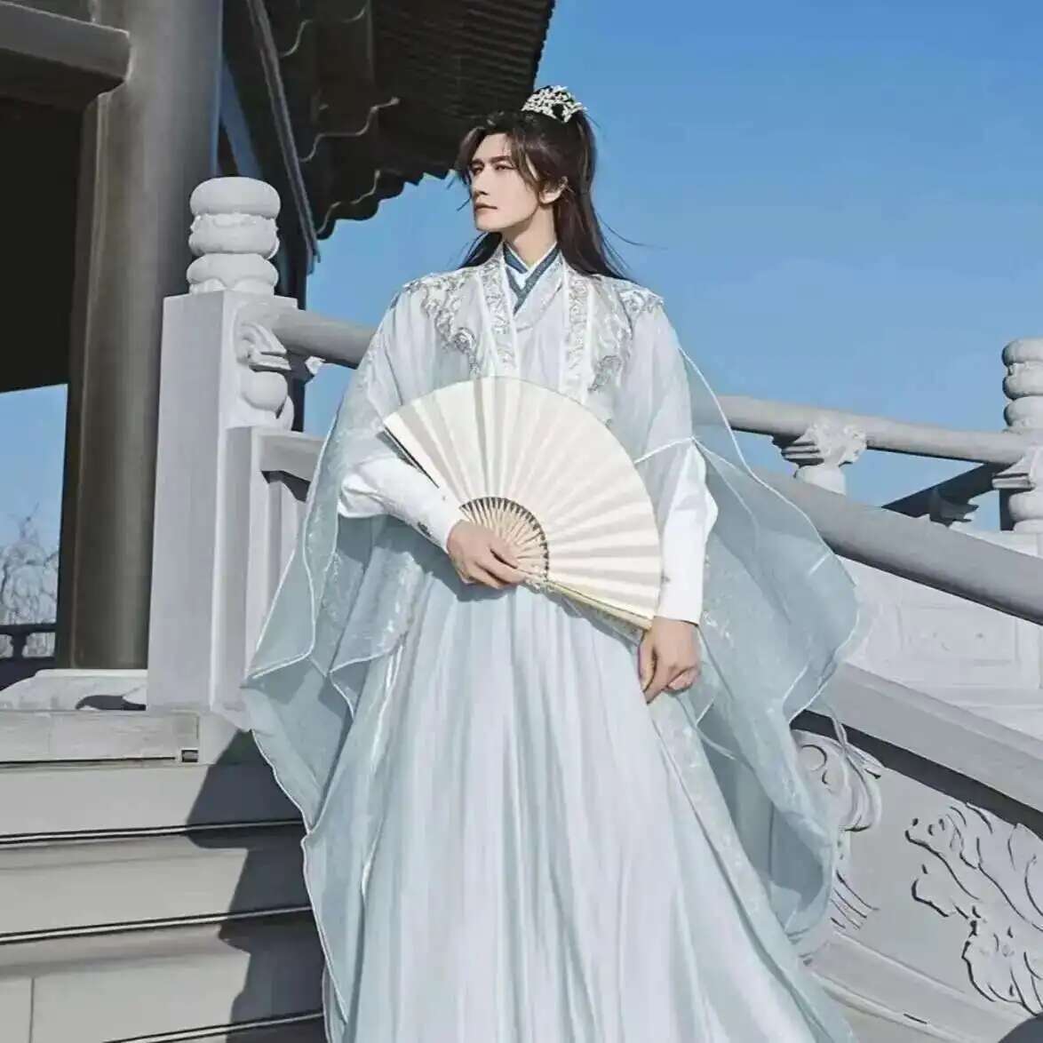 ขนาดใหญ่ขนาด 3XL Hanfu ผู้ชายจ - Anime Cosplay In Chinese บทวิจารณ์และราคา