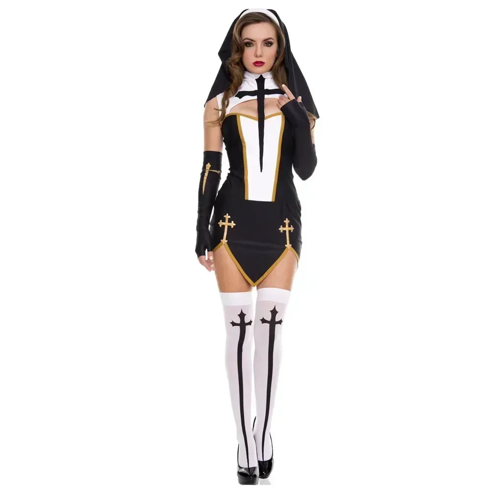 ชุดคอสเพลย์แม่ชีฮาโลวีน 2026 ส - Anime Cosplay Nun บทวิจารณ์และราคา