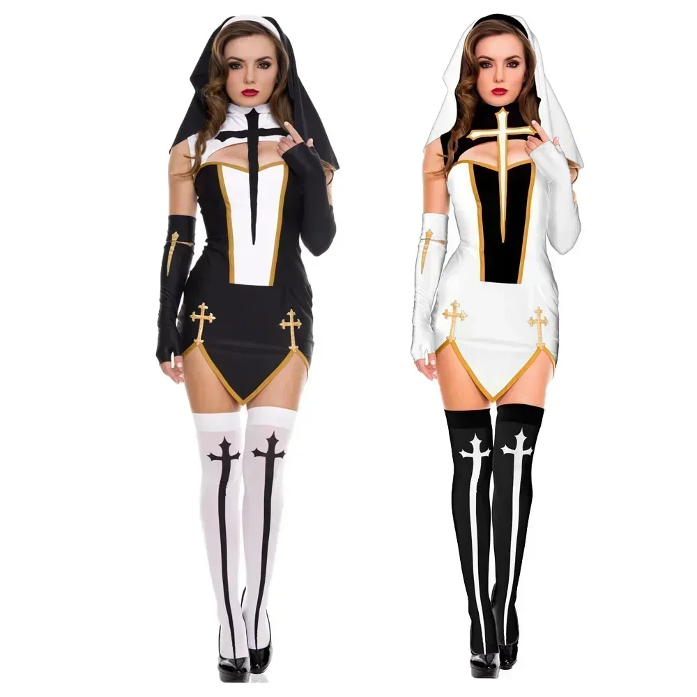 ชุดคอสเพลย์แม่ชีฮาโลวีน 2026 ส - Anime Cosplay Nun บทวิจารณ์และราคา
